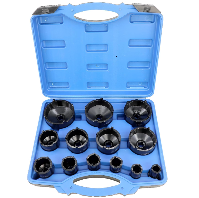 Groove Nut Socket Set | external tooth-13 pcs